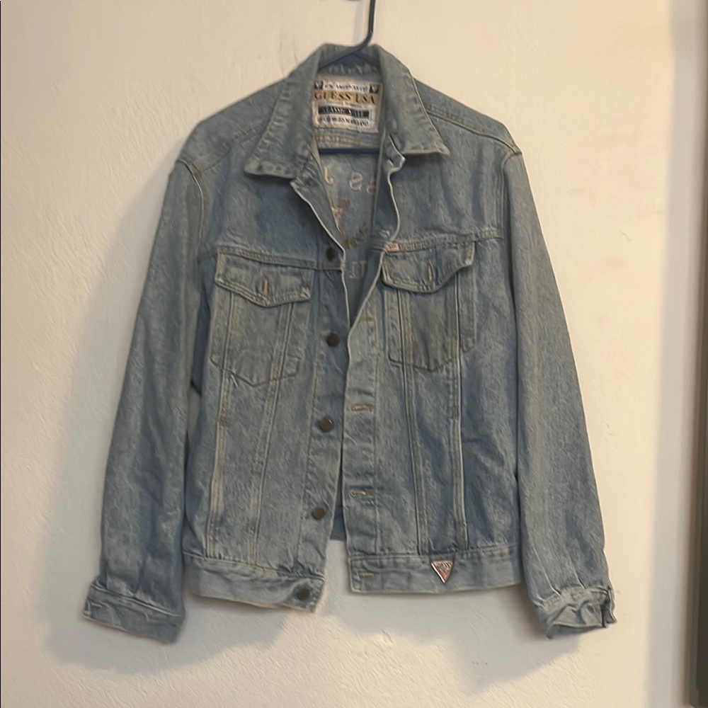 Guess Blue Lightweight Denim Shirt Jacket